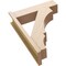 Ekena Millwork 7 1/2-in W x 26-in D x 34-in H Balboa Block Rough Cedar Woodgrain TimberThane Outlooker, Primed Tan OUTUR075X26X34BOA44RCPR - alternate 2